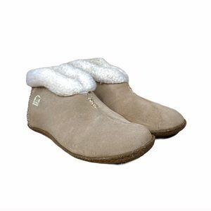 Sorel Tan Winter Boots with White Fur